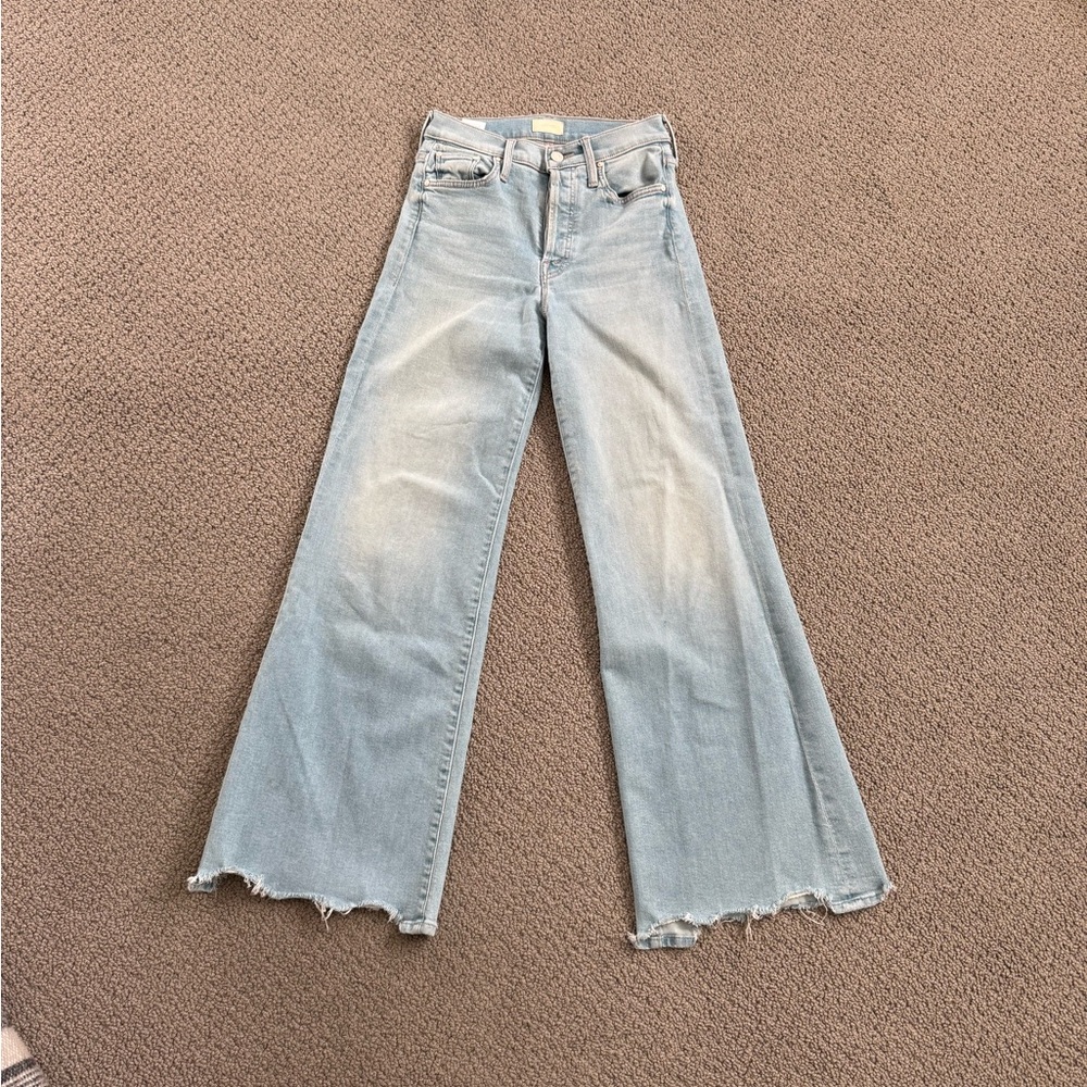 MOTHER Tomcat Roller Light Wash Wide-Leg Women's Jeans sz25